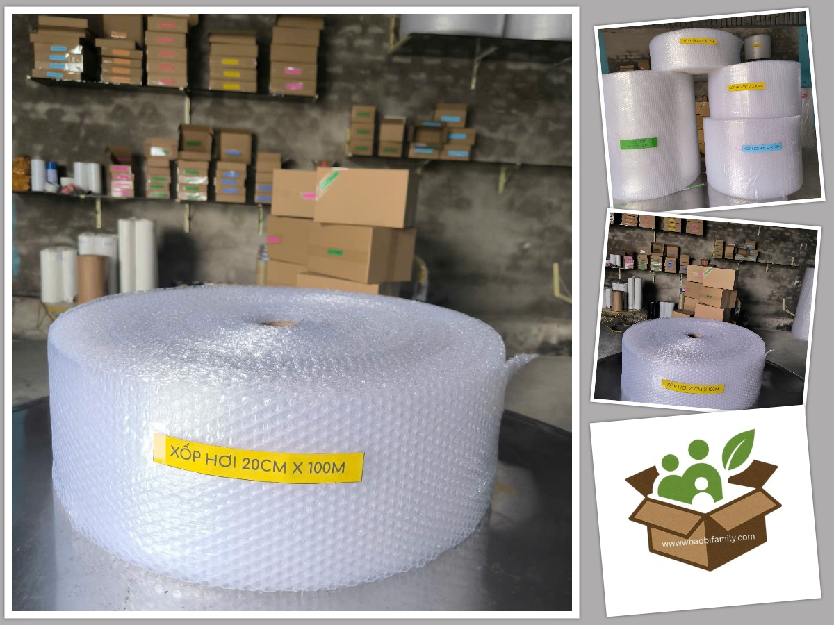 Xốp hơi chống sốc 20cm dài 100m